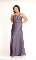 One Shoulder Atria Plus Size Dress