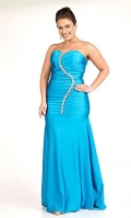 Strapless Plus Size Dress