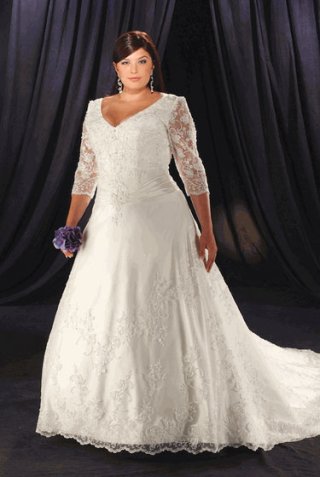 Plus Size Wedding Dresses plus054