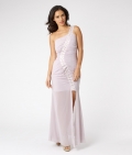 Lipsy Satin Panel Ruched Dress