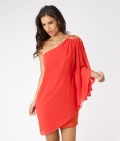 Lipsy Cape Sleeve Embellished Dress