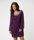 Lipsy Bell Sleeve Beaded Shift Dress