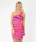 Lipsy Strapless Panelled Bodycon Dress