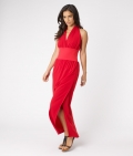 Quontum Halter Split Leg Maxi Dress