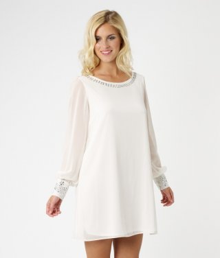 Lipsy Embellished Trim Shift Dress