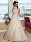 Sacred Floor Length A-Line Strapless Low Back Sweep Train With Beads,Bandage Wedding Dresses WDresses00804