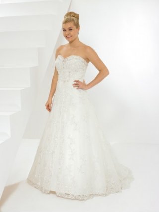 Satin Sweetheart Ball Gown Wedding Dress