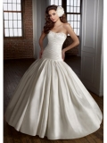 Shantung Strapless Ball Gown Wedding Dress