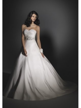 Shantung Sweetheart Ball Gown Wedding Dress