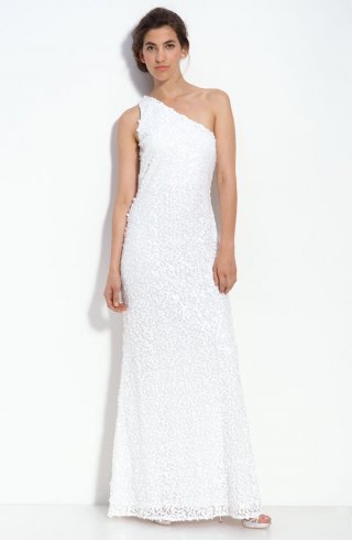JS Boutique Sequin One Shoulder Gown