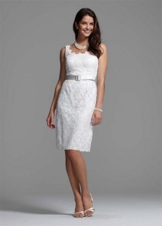 Lace Bodice With Organza Short Strapless Wedding