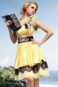 Yellow Vintage Cocktail Dress
