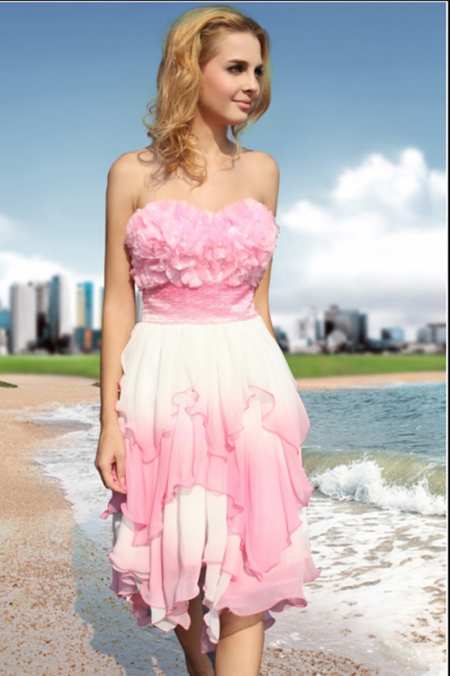 Blossom Pink Prom Dress