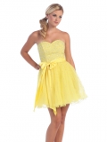 Multi-Beads Short Fancy Prom Dress