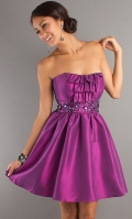 Magenta Short Homecoming Dress