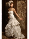 Strapless Sweetheart Neckline Intricately Hand-Beaded Bodice Ball Gown Wedding Dress