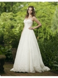 Sweetheart Beaded Bodice Ball Gown Wedding Dress