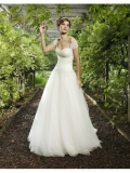 Sweetheart Hand-Beaded Bodice Ball Gown Wedding Dress