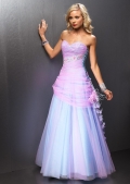Organza Tulle Strapless Sweetheart Neckline Hot Sell Prom Dress