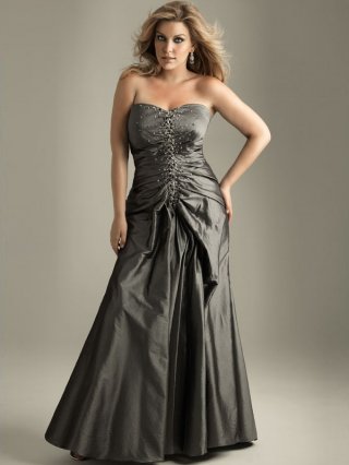 A-line Sweetheart Sweep Train Taffeta Prom Dress