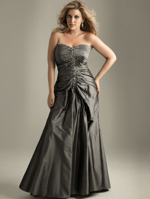 A-line Sweetheart Sweep Train Taffeta Prom Dress