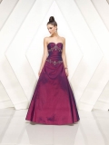 A-line Sweetheart Sweep Train Taffeta Prom Dress