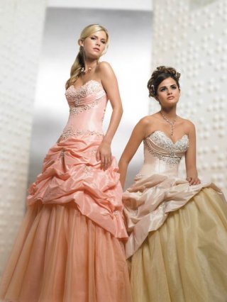 A-line Sweetheart Floor-length Taffeta Prom Dress