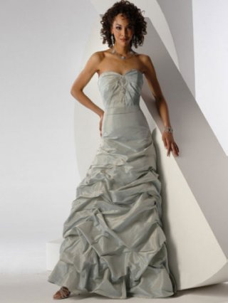 A-line Sweetheart Floor-length Taffeta Prom Dress