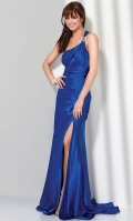 Elegant One Shoulder Evening Gown V54