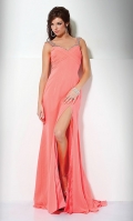 Elegant Open Back Jovani Evening Gown V519