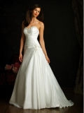 Taffeta Sweetheart Delicately Gathered Bodice Ball Gown Wedding Dress