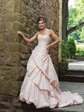 Taffeta Sweetheart Intricately Hand-Beaded Bodice Ball Gown Wedding Dress