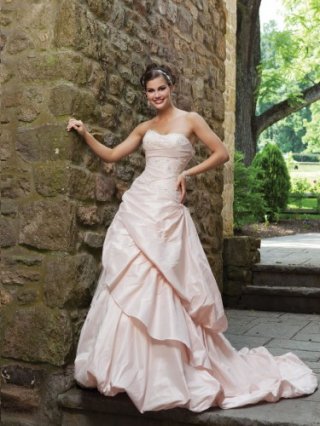 Taffeta Sweetheart Intricately Hand-Beaded Bodice Ball Gown Wedding Dress