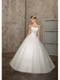 Taffeta Sweetheart Ruched Bodice Ball Gown Wedding Dress
