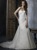 Timelessly Floor Length A-Line Sweetheart Low Back Sweep Train With Sequins,Bandage Wedding Dresses WDresses00954