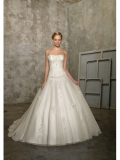 Tulle Sweetheart Beaded Lace Ball Gown Wedding Dress