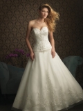 Tulle Sweetheart Fitted Bodice Ball Gown Wedding Dress