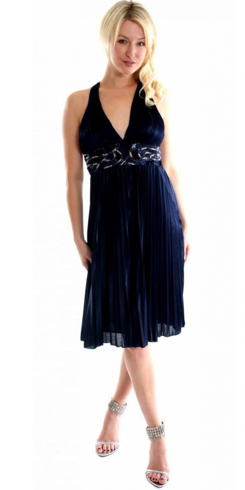 Short Taffeta Evening Dress