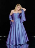 sweetheart floor length taffeta beading prom dress