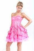Lovely short sweet heart neck knee-length prom dress