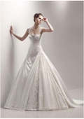 2010 New Bridal Dress Taffeta Sweetheart Neckline with Cap Sleev (wd00027)
