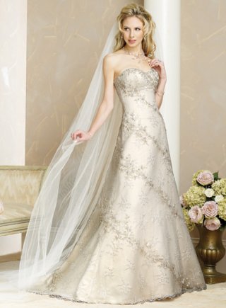 Slim A-line Strapless Sweetheart Satin Lace Wedding Dresses (wd0087)