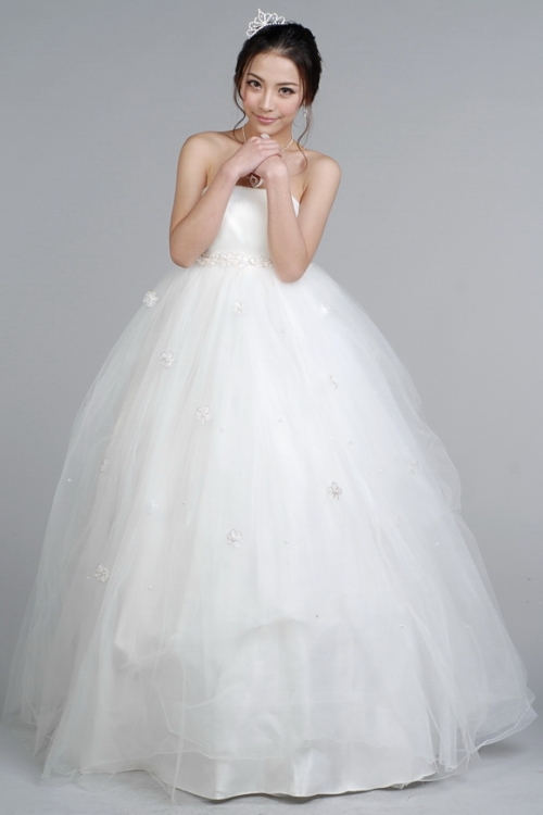 pregnant floor length fahion wedding dresses