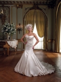 Mermaid/Trumpet Special Satin Wedding Dresses