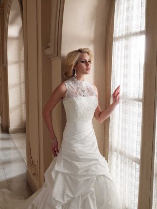 A-line Special Taffeta Wedding Dresses