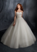 Luxury manual book bead small trailing wedding dress