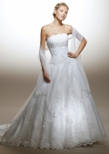 luxury New designed white wedding dress