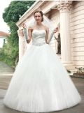 Elegent Floor-length winter wedding dresses
