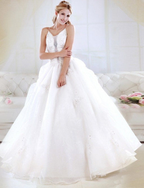 Beautiful sling Wedding Dresses
