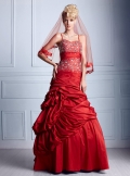 Luxury haute couture flash drilling three-dimensional fold wedding dresses